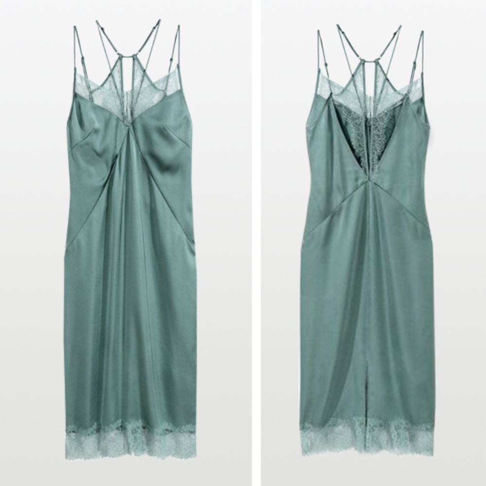 RARE Satin & Lace Chemise